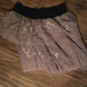 Frilly lace skirt